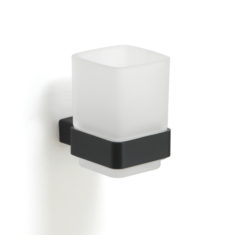 Hotelpro hotelska oprema ČAŠA I DRŽAČ ČETKICE ZA ZUBE - CRNI product image