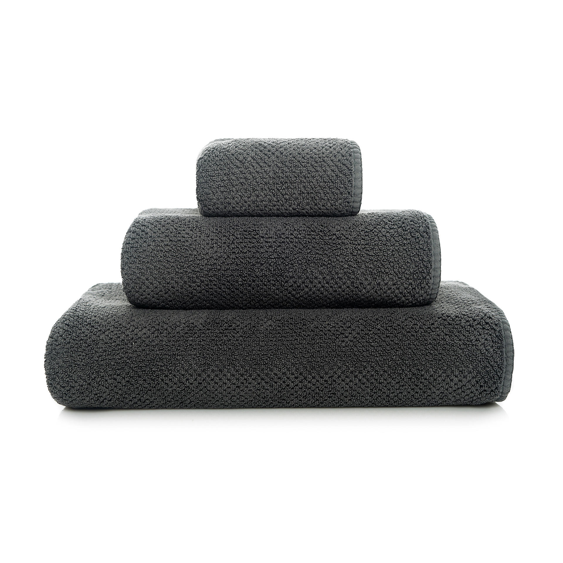 Premium ručnik za lice LINIJA 2 – Crni – 50 x 100 cm (2 komada)