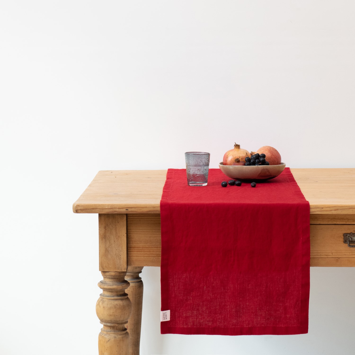 Hotelpro hotelska oprema Lanena traka za stol - crvena - 40 x 200 product image