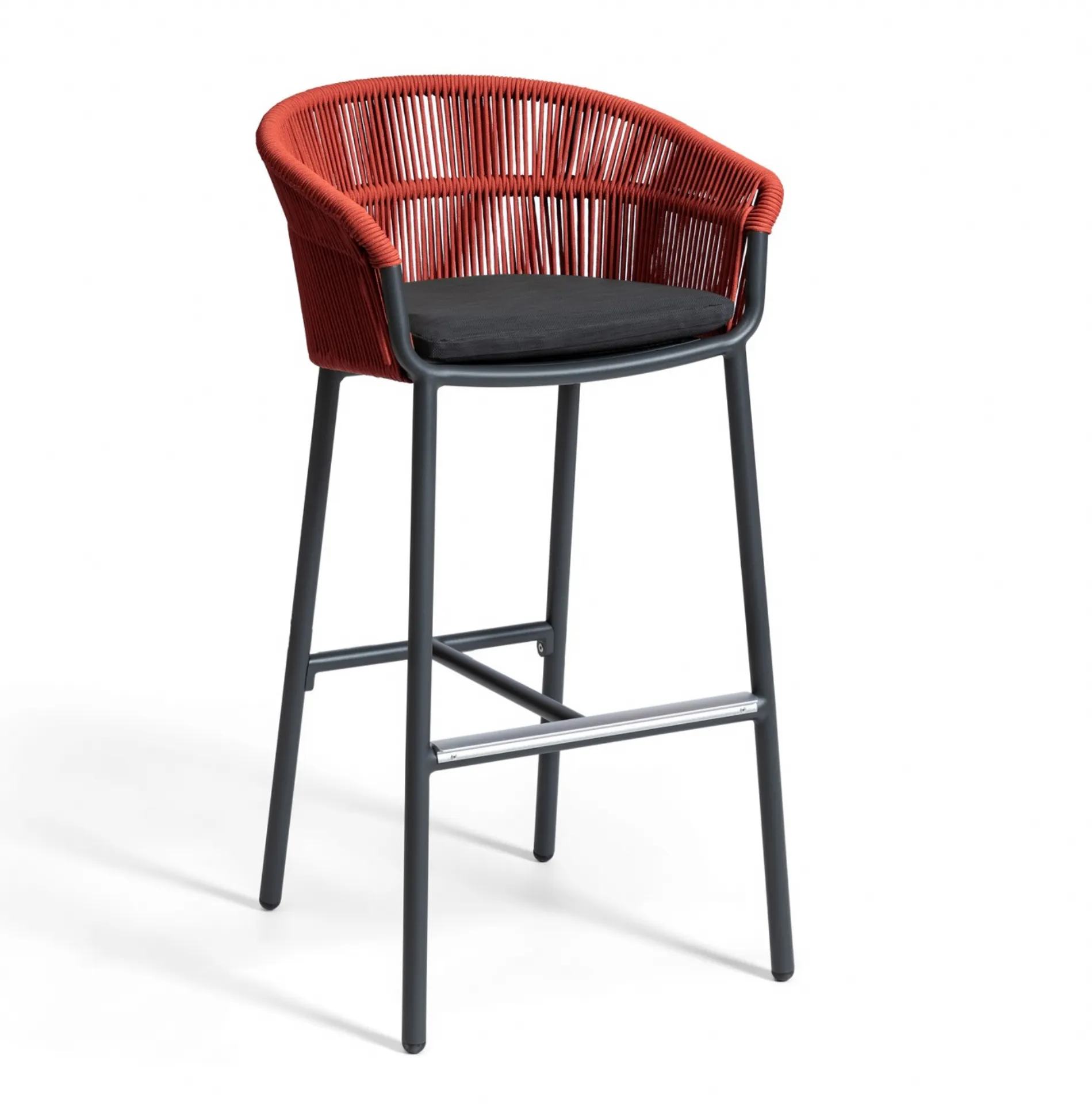 Hotelpro hotelska oprema Barska stolica antracit/crvena (656/CRVENO) slika proizvoda