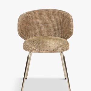 Stolica Savio yellow miami tweed & brass